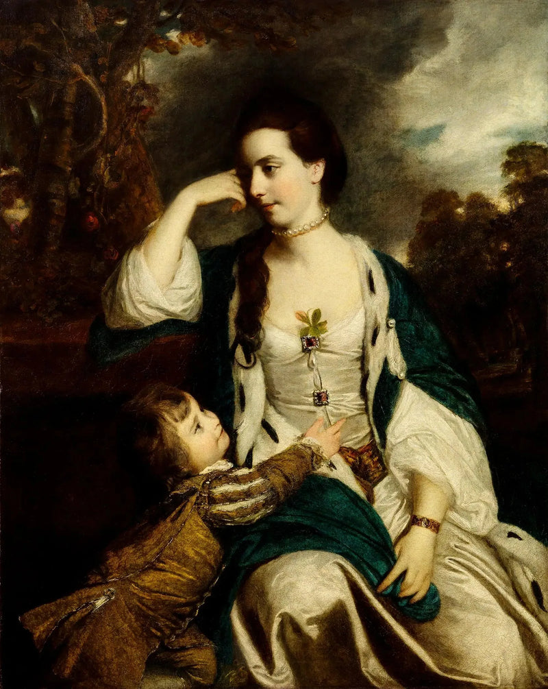 Henrietta Catherine Cholmley and her son - Joshua Reynolds