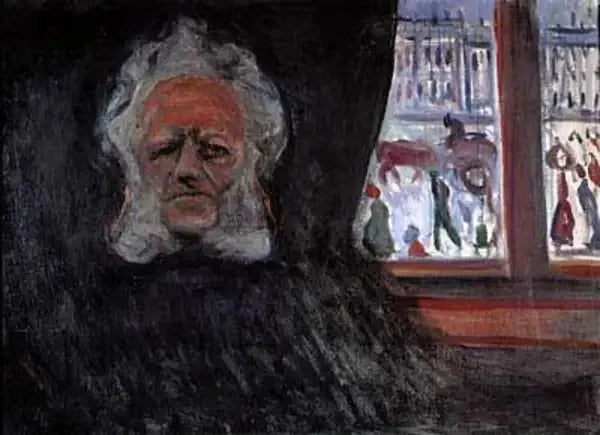 Henrik Ibsen at the Grand Café - Edvard Munch