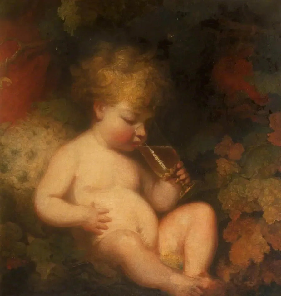 Henry George Herbert, later 2nd Earl of Carnarvon (1772-1833) in the role of the child Bacchus - Joshua Reynolds