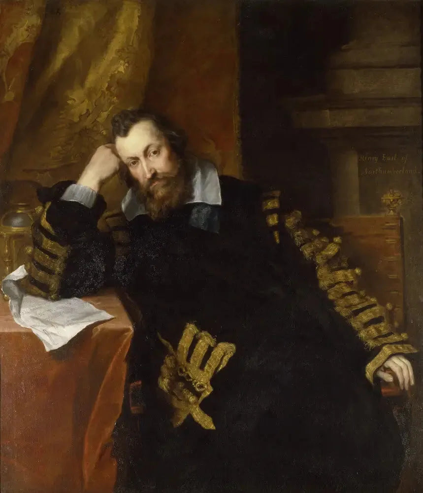 Henry Percy, 9th Earl of Northumberland KG (1564-1632), "The Wizard Earl" - Antoine van Dyck
