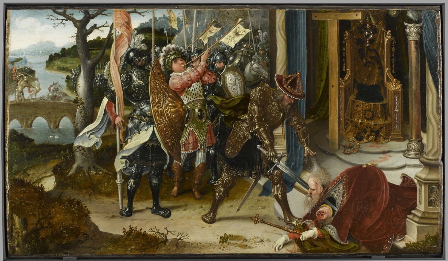 Héraclius décapitant Chosroès, roi des Perses - Jan de Beer