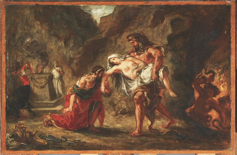 Hercules and Alceste - Eugène Delacroix
