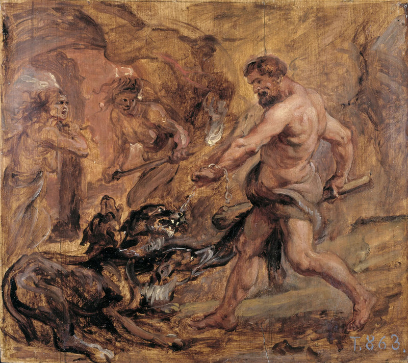 Hercules and Cerberus - Peter Paul Rubens
