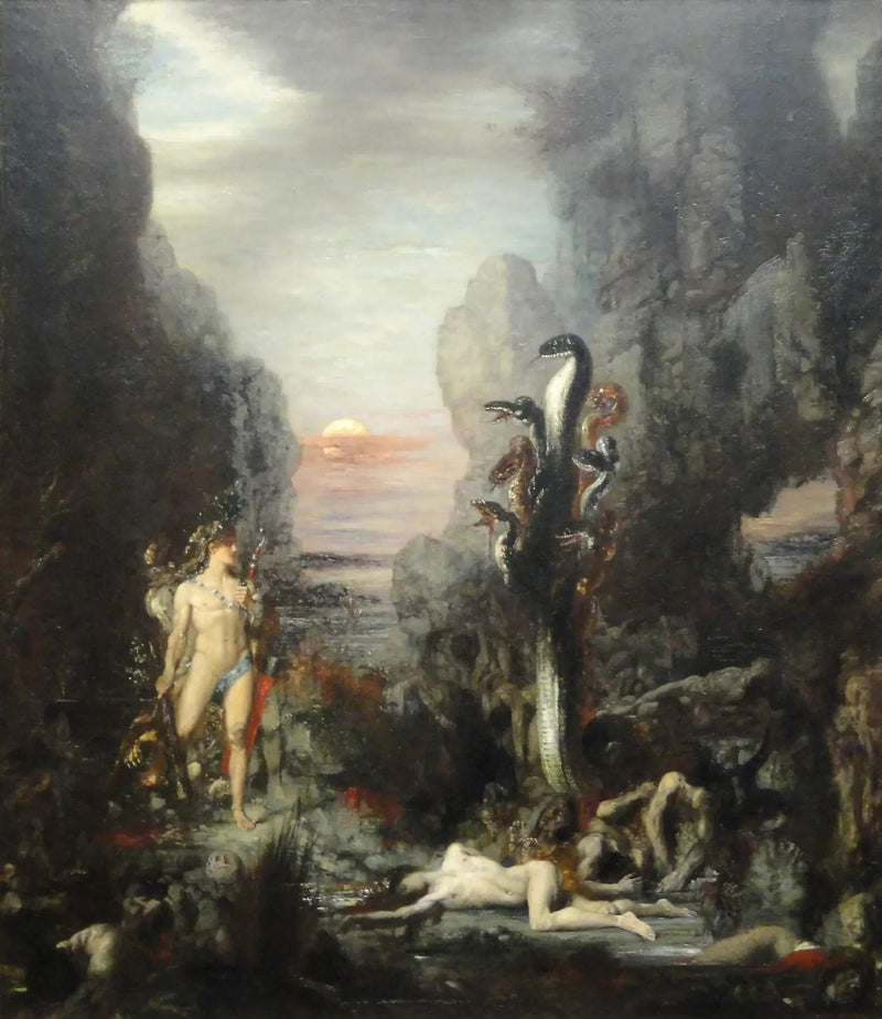 Hercules and the Lernean Hydra - Gustave Moreau