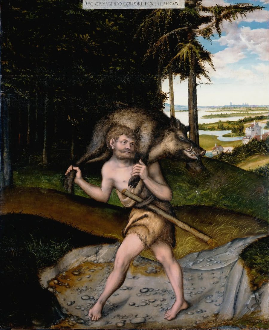 Hercules and the Boar of Erymanthos - Lucas Cranach the Elder
