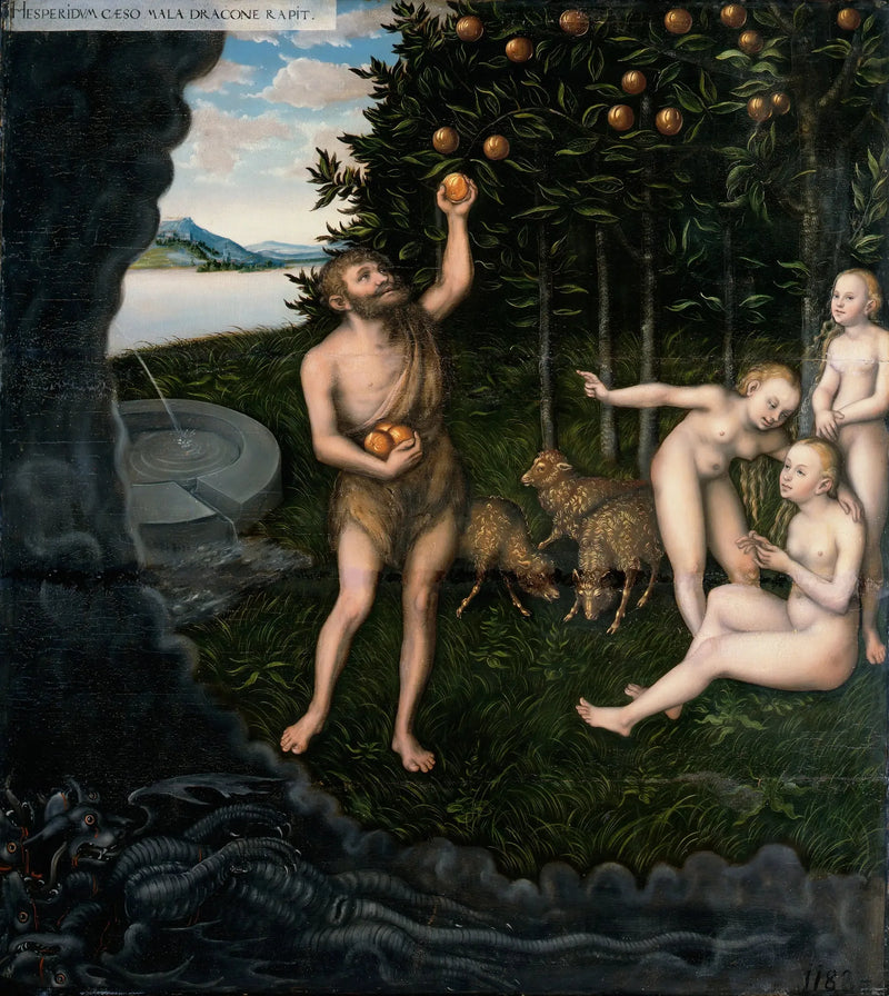 Hercules and the Hesperides - Lucas Cranach the Elder