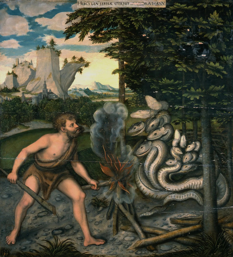 Hercules killing the Lernean Hydra - Lucas Cranach the Elder