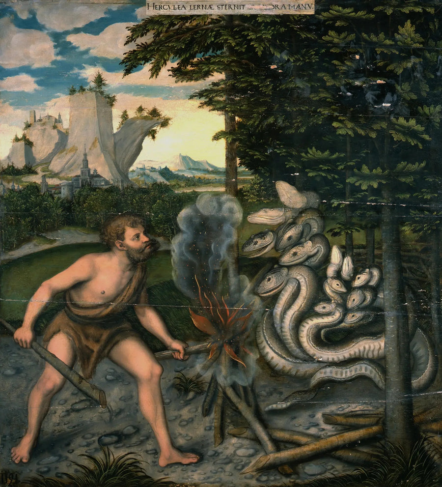 Hercules killing the Lernean Hydra - Lucas Cranach the Elder