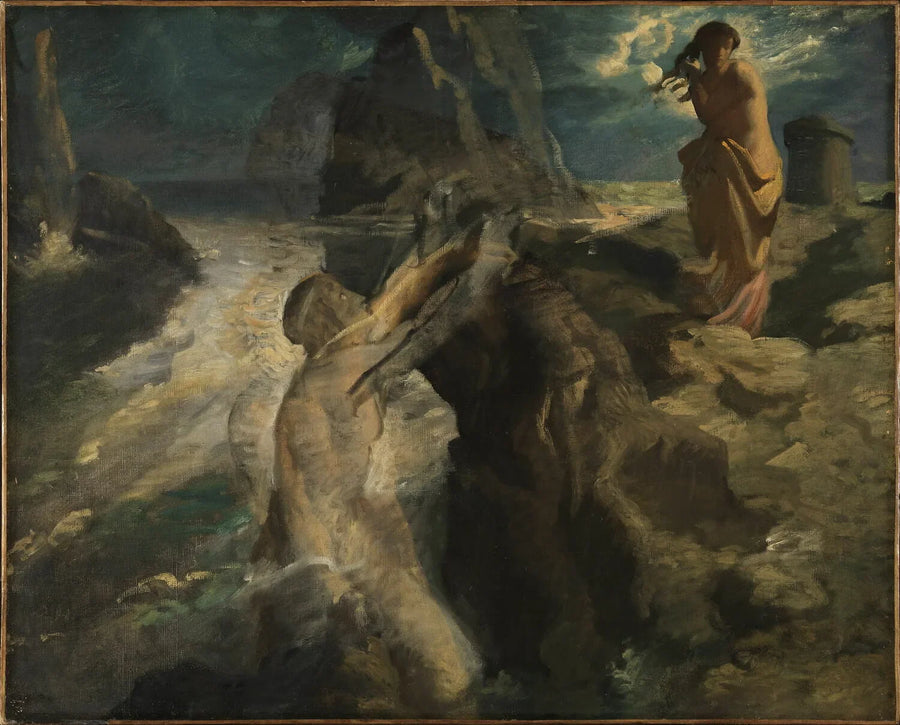 Hero and Leander - Théodore Chassériau
