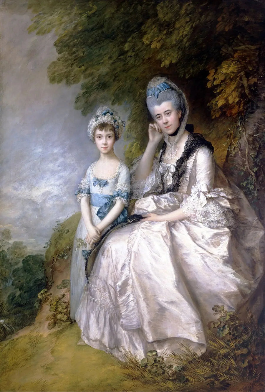 Hester, Countess of Sussex, and her daughter, Lady Barbara Yelverton - Thomas Gainsborough