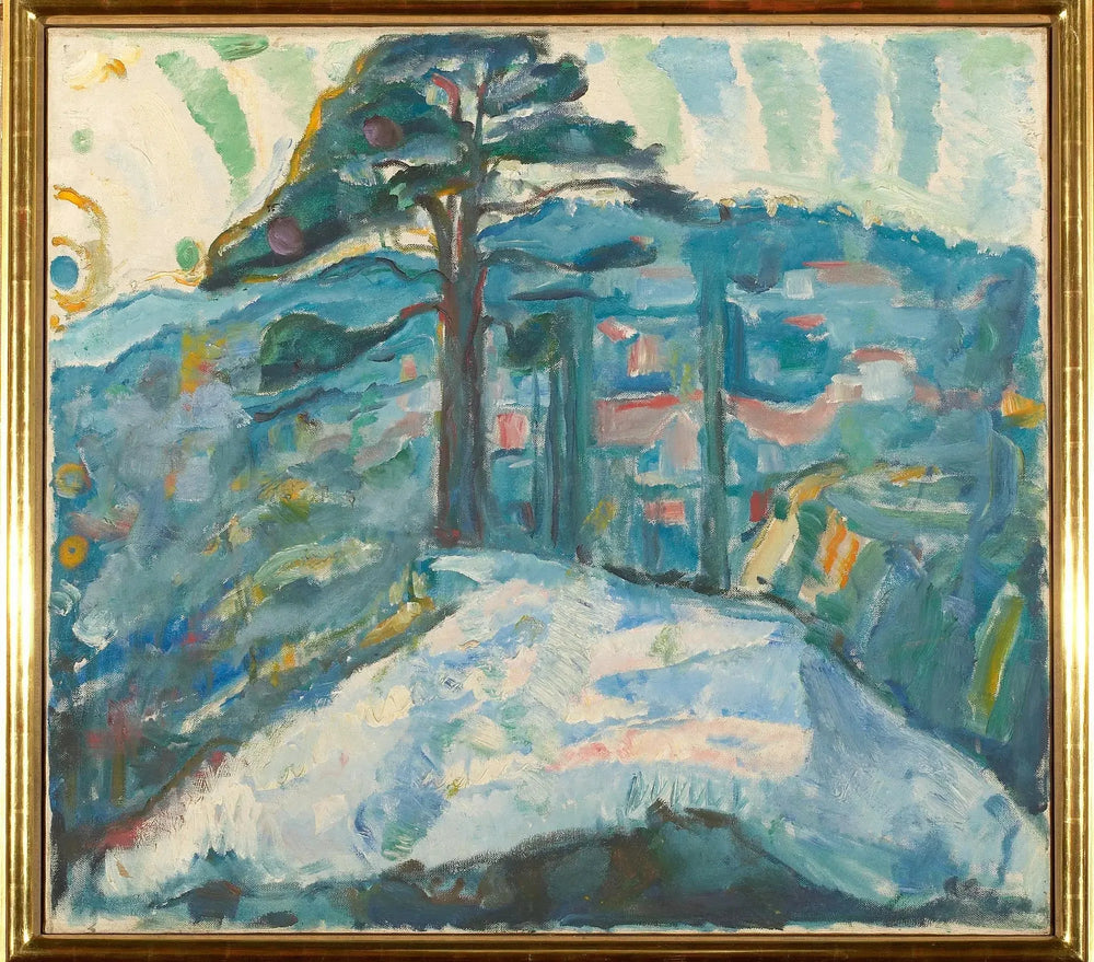 Hiver à Kragerø - Edvard Munch image 1 reproduction d’œuvre d’art à l’huile
