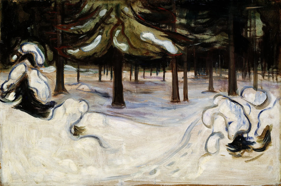 Winter in the Woods, Nordstrand - Edvard Munch