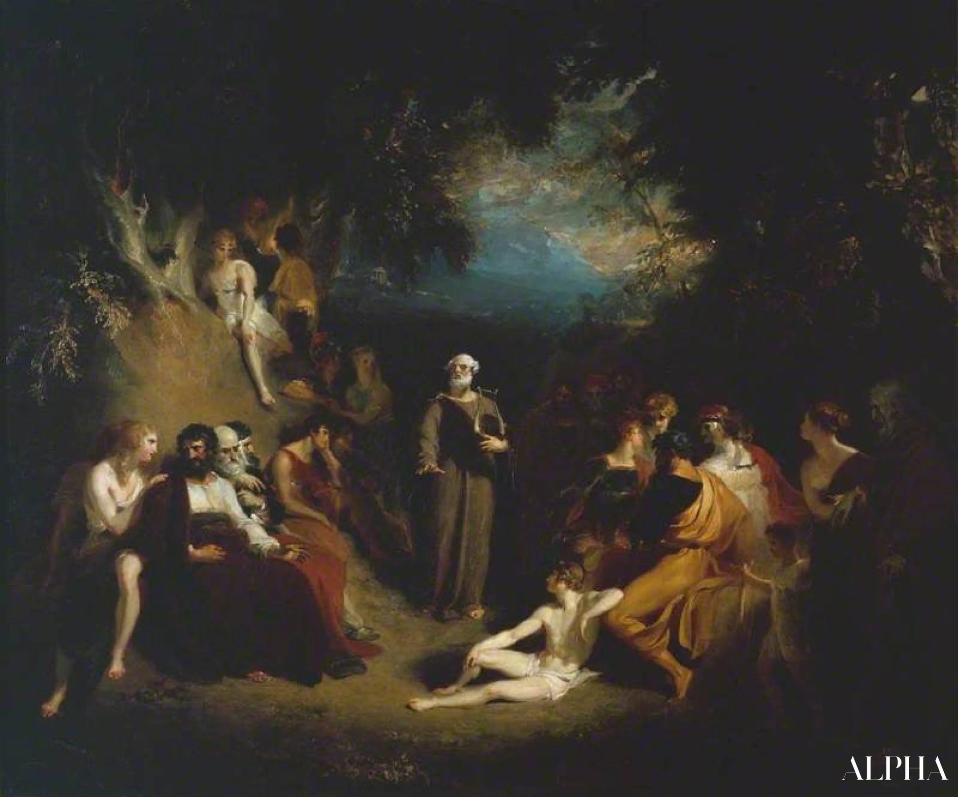 Homère récitant ses poèmes - Thomas Lawrence - Reproductions de tableaux et peintures haut de gamme
