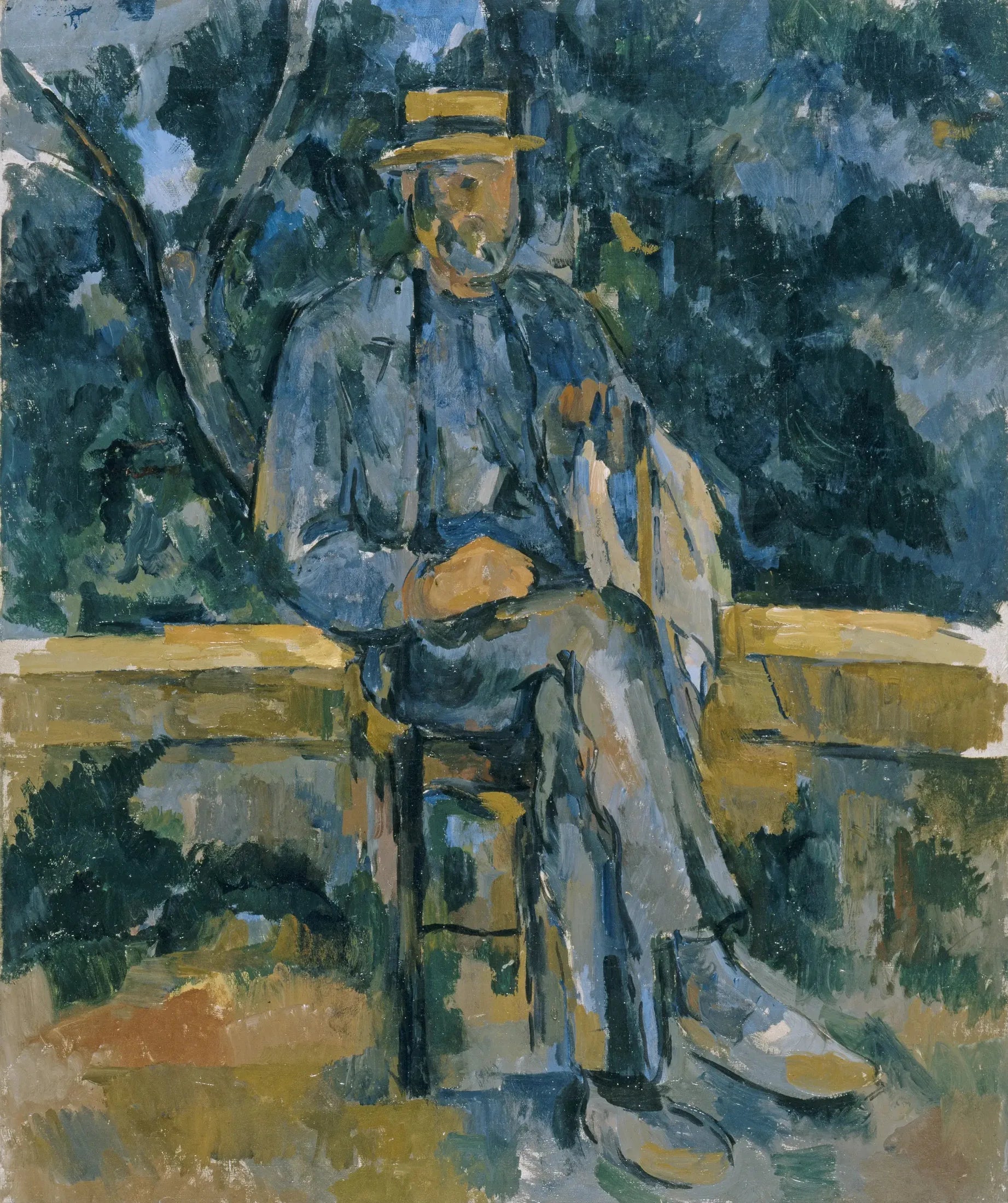 Homme assis - Paul Cézanne image 1 tableau peint à l’huile sur toile