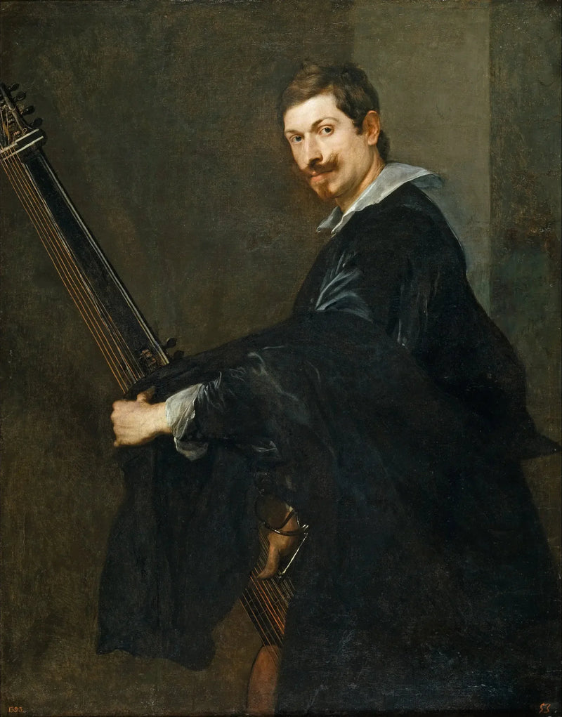 Man with a Lute - Antoine van Dyck