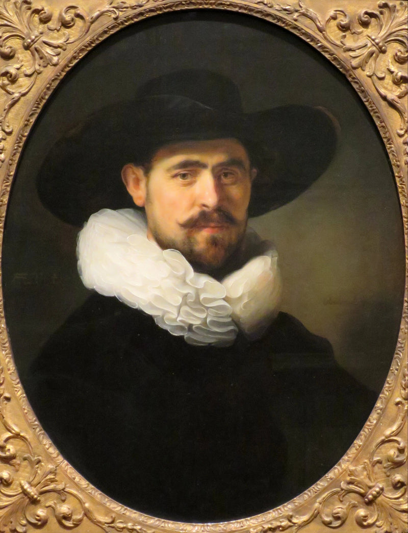 Portrait of a bearded man wearing a wide-brimmed hat, probably Pieter Seijen (1592-1652) - Rembrandt