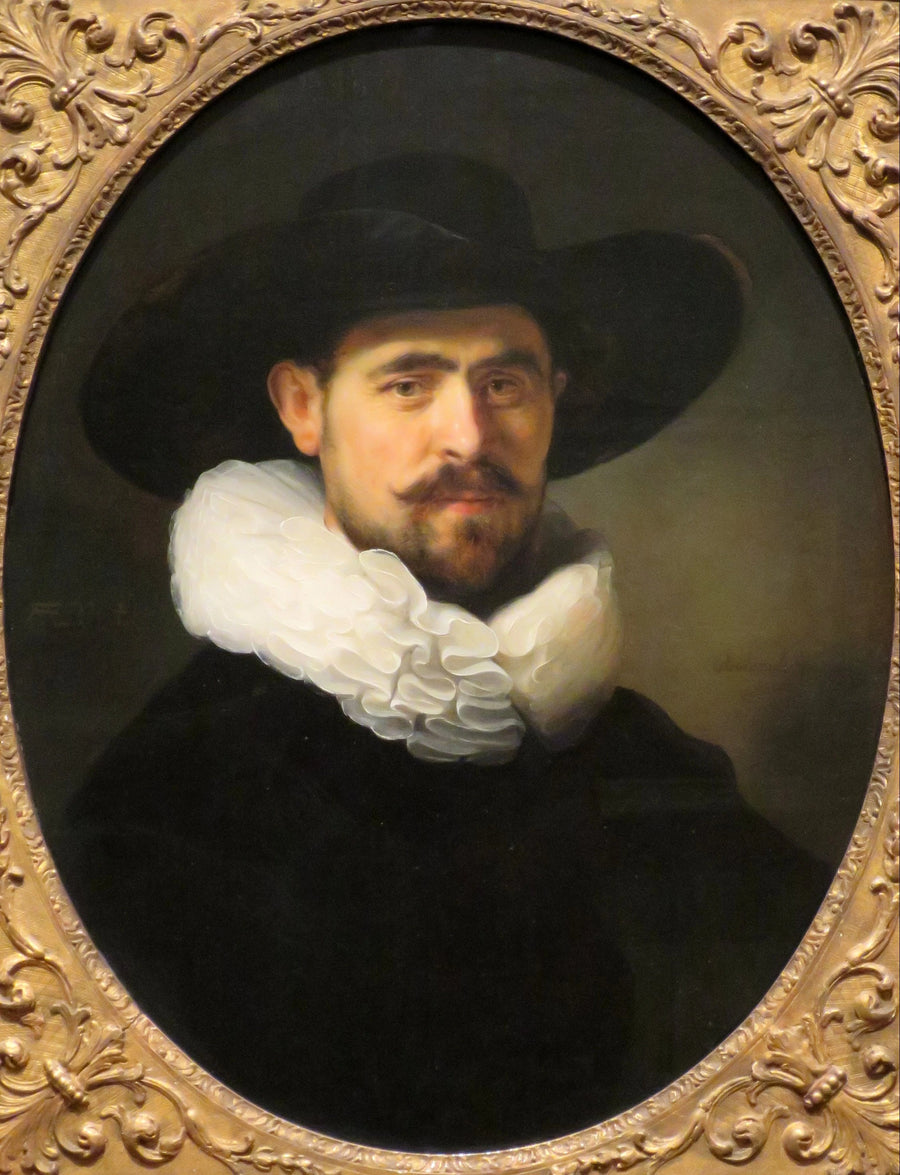 Portrait of a bearded man wearing a wide-brimmed hat, probably Pieter Seijen (1592-1652) - Rembrandt