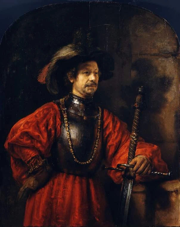 Portrait of a Man in Military Uniform - Rembrandt