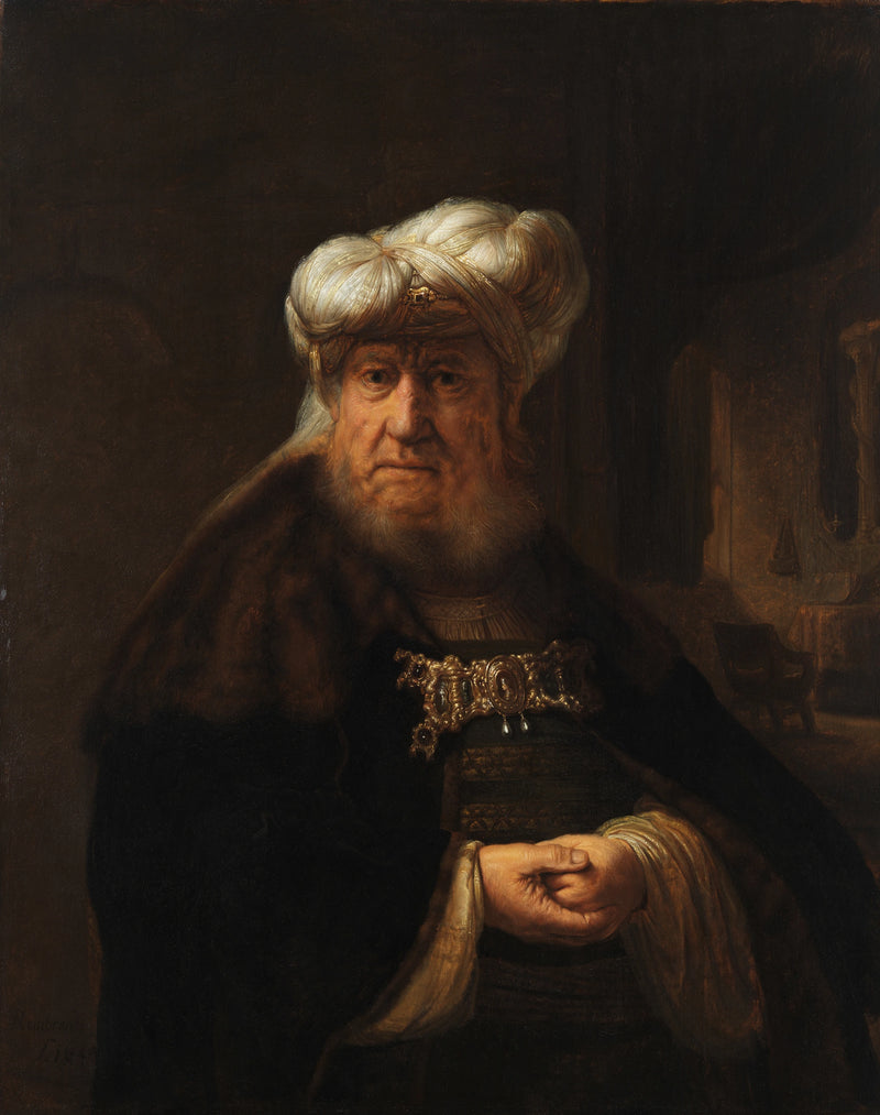 Man in Eastern Costume - Rembrandt