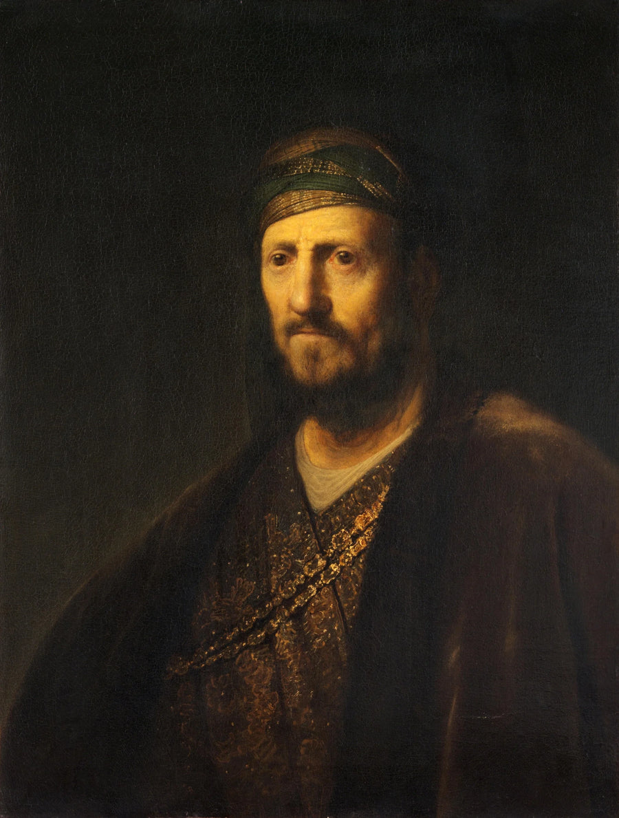Bust of a man in oriental costume - Rembrandt