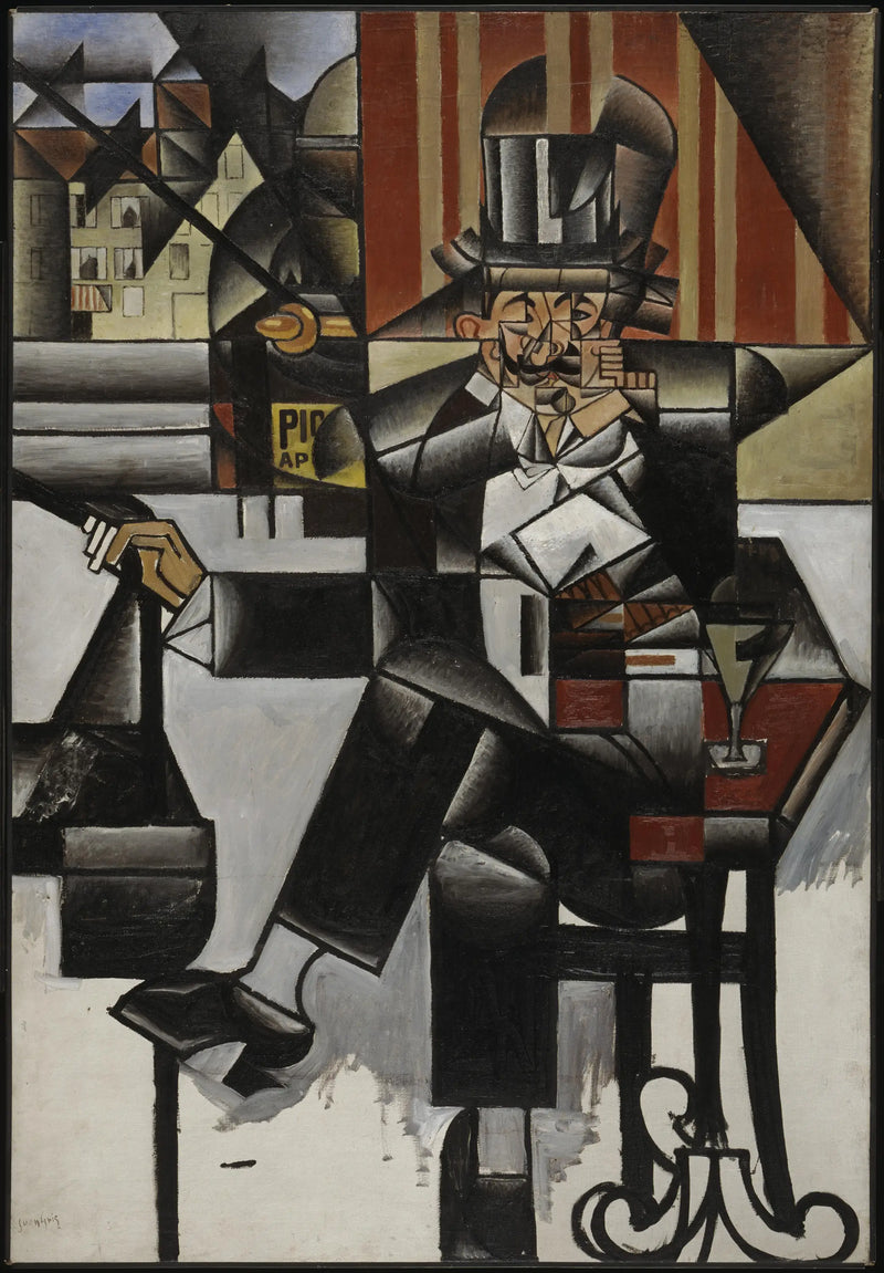 Man in a Café - Juan Gris