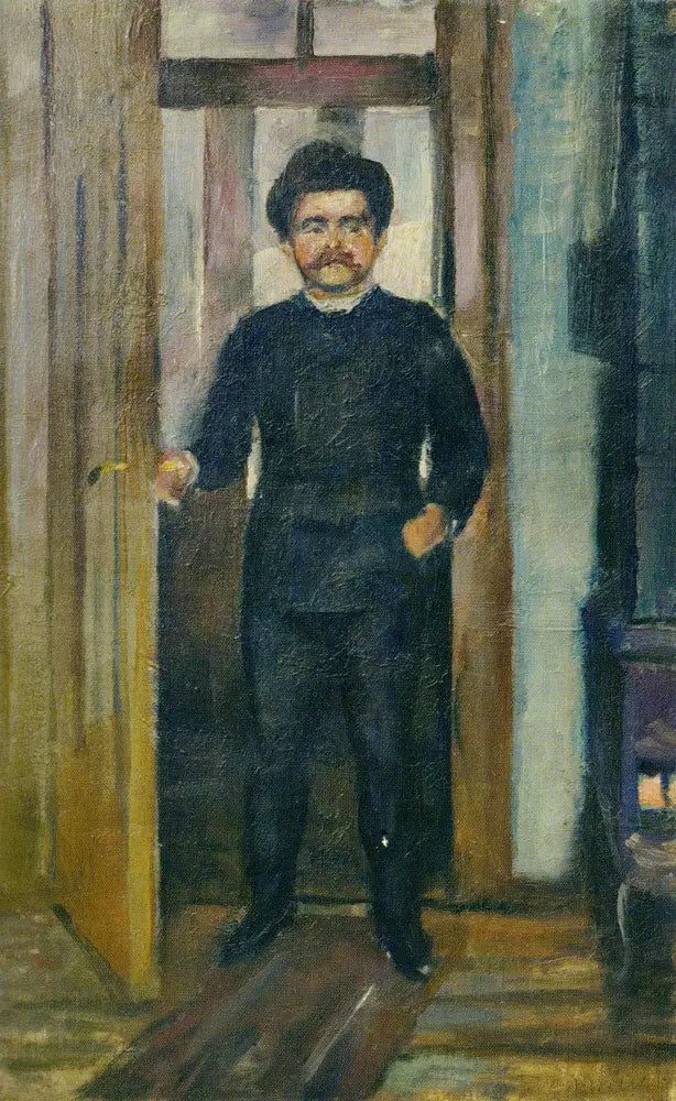 Man Standing in the Port Opening - Edvard Munch