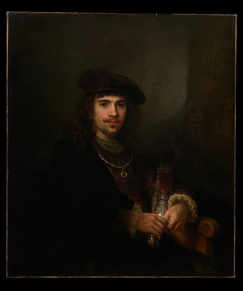 Man with a Sword and a Beret - Rembrandt