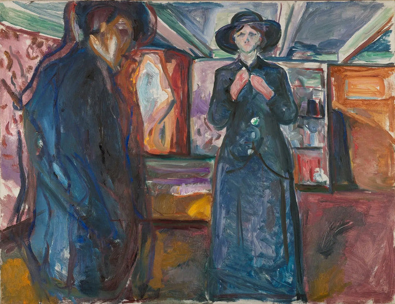 Man and Woman - Edvard Munch
