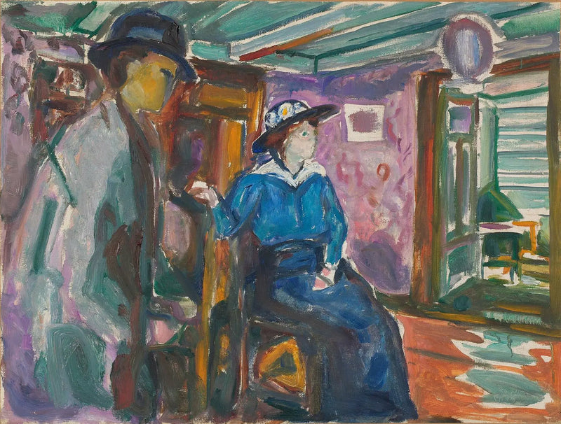 Man and Woman - Edvard Munch
