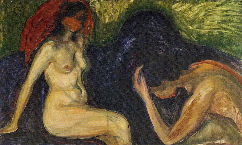 Man and Woman - Edvard Munch
