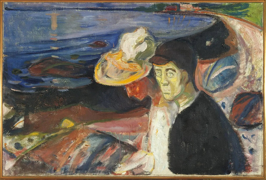 Man and Woman on the Beach - Edvard Munch