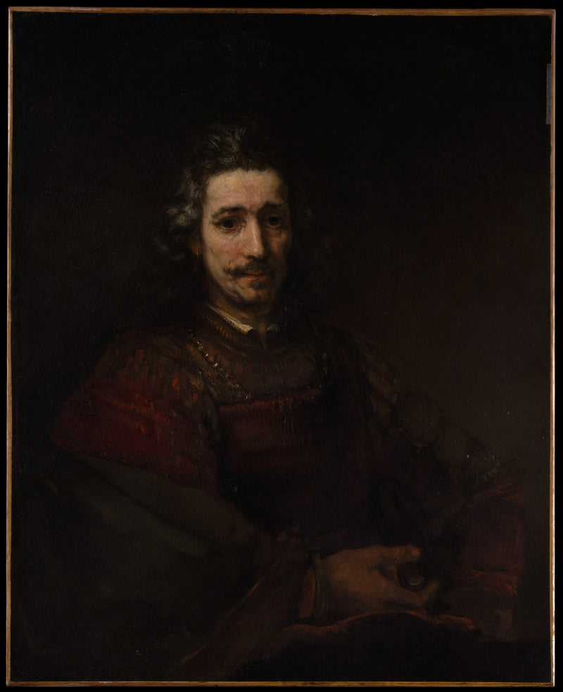 The Man with the Magnifying Glass - Rembrandt