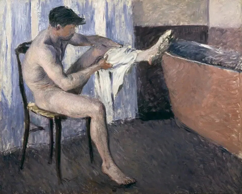Man Wiping His Leg - Gustave Caillebotte