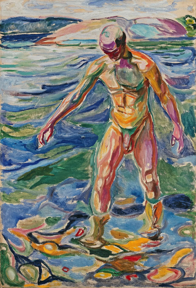 Man Bathing - Edvard Munch