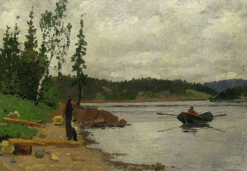 Man Walking Towards the Coast - Edvard Munch