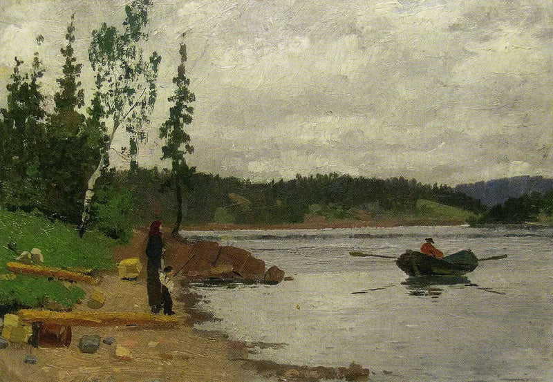 Man Walking Towards the Coast - Edvard Munch