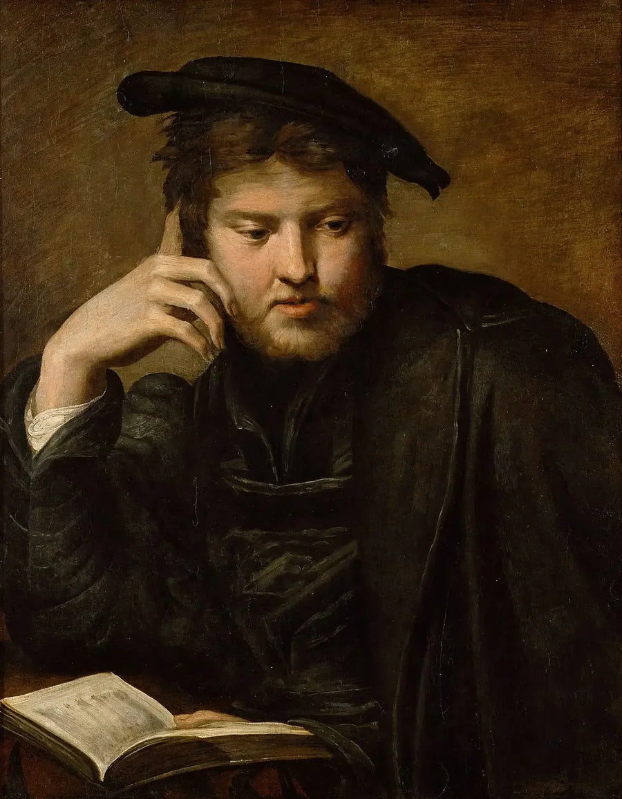 Man holding a book - Parmigianino
