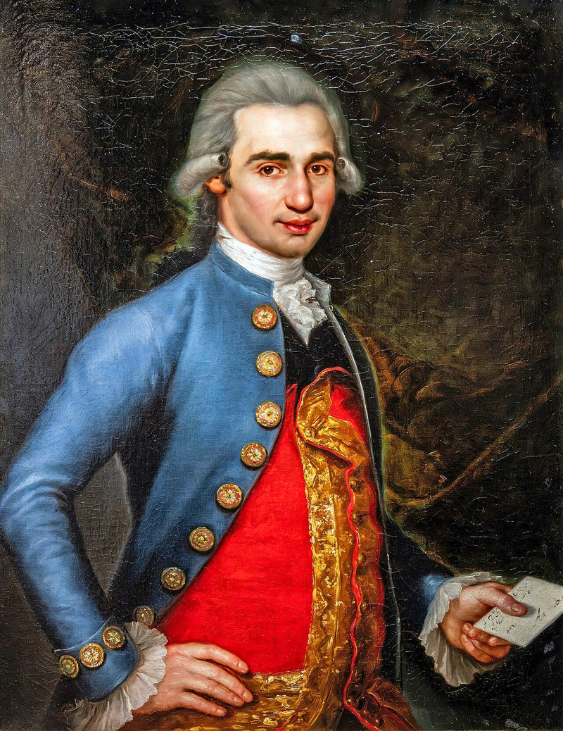 Man holding a letter - Francisco Bayeu