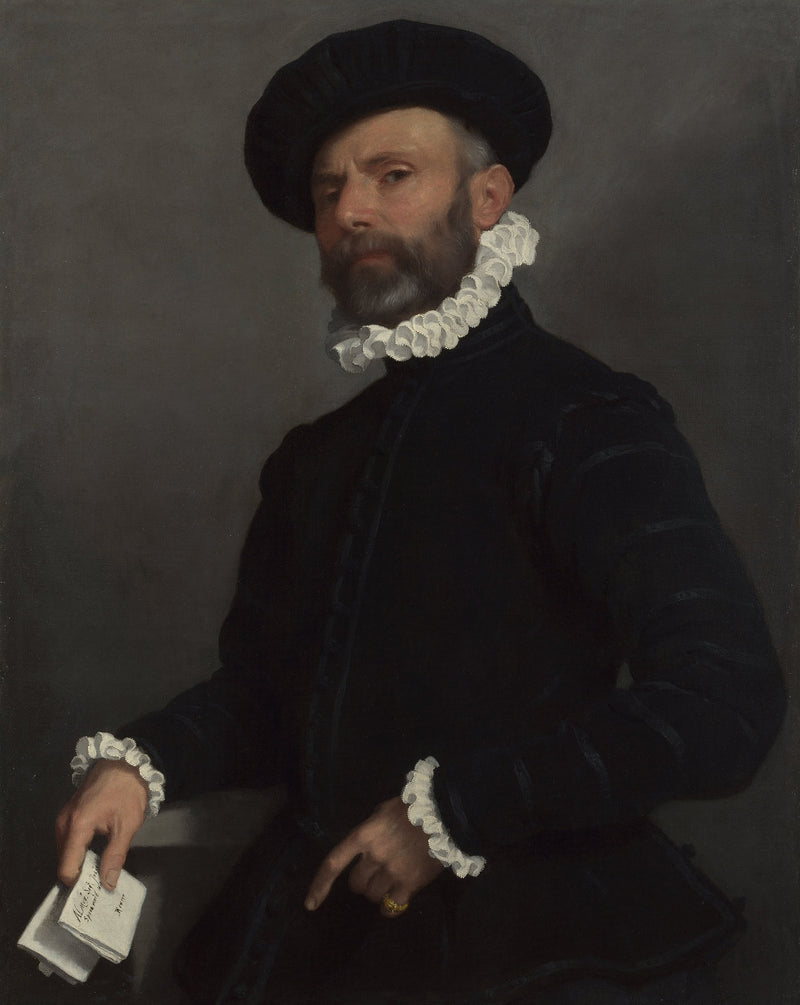 Man holding a letter - Giovanni Battista Moroni