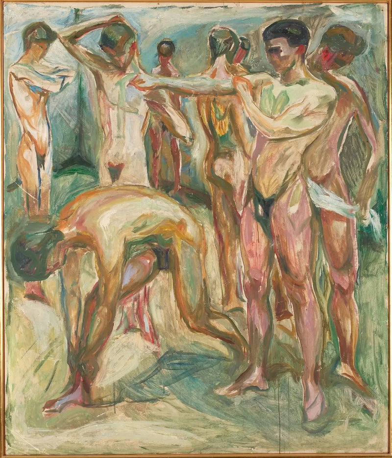Naked Men at the Baths - Edvard Munch