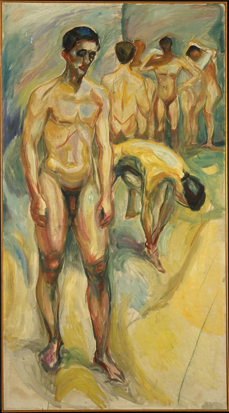Naked Men at the Baths - Edvard Munch