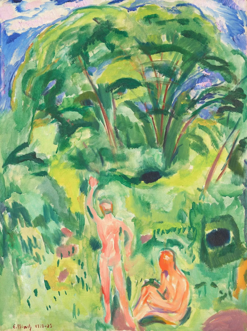Naked Men in the Woods - Edvard Munch