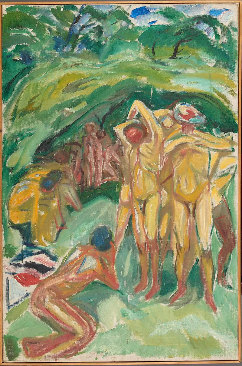 Naked Men in the Woods - Edvard Munch
