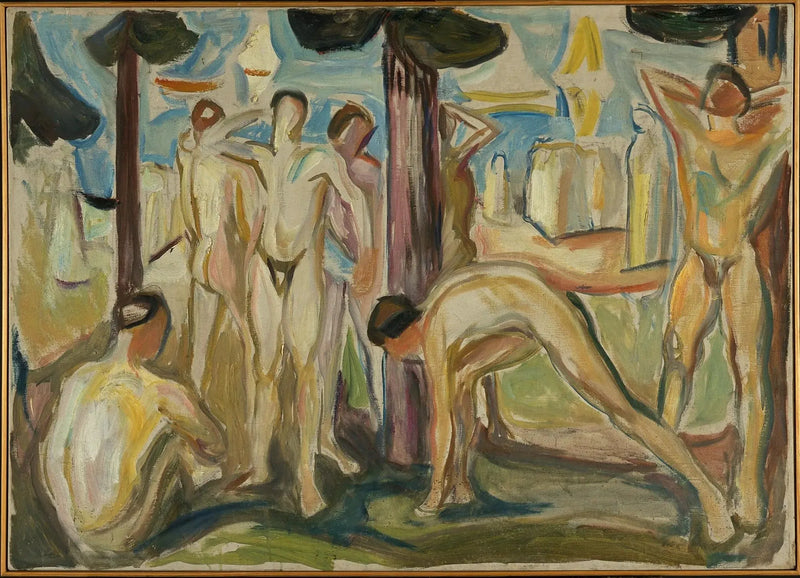 Naked Men in a Landscape - Edvard Munch