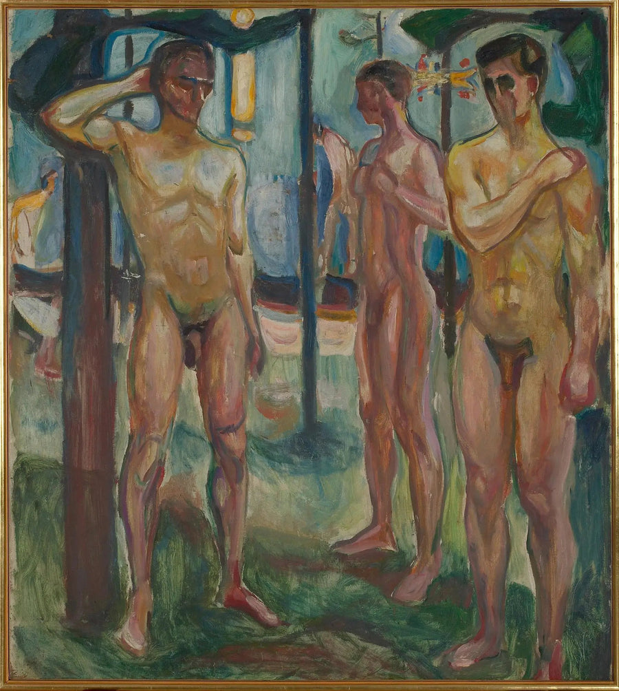 Naked Men in a Landscape - Edvard Munch