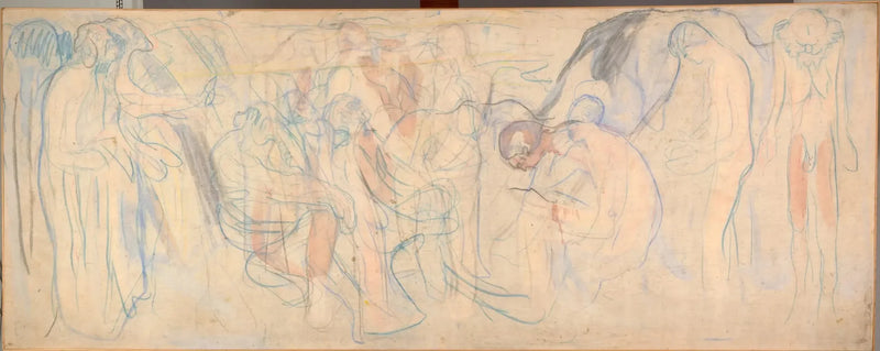Naked Men in a Landscape - Edvard Munch