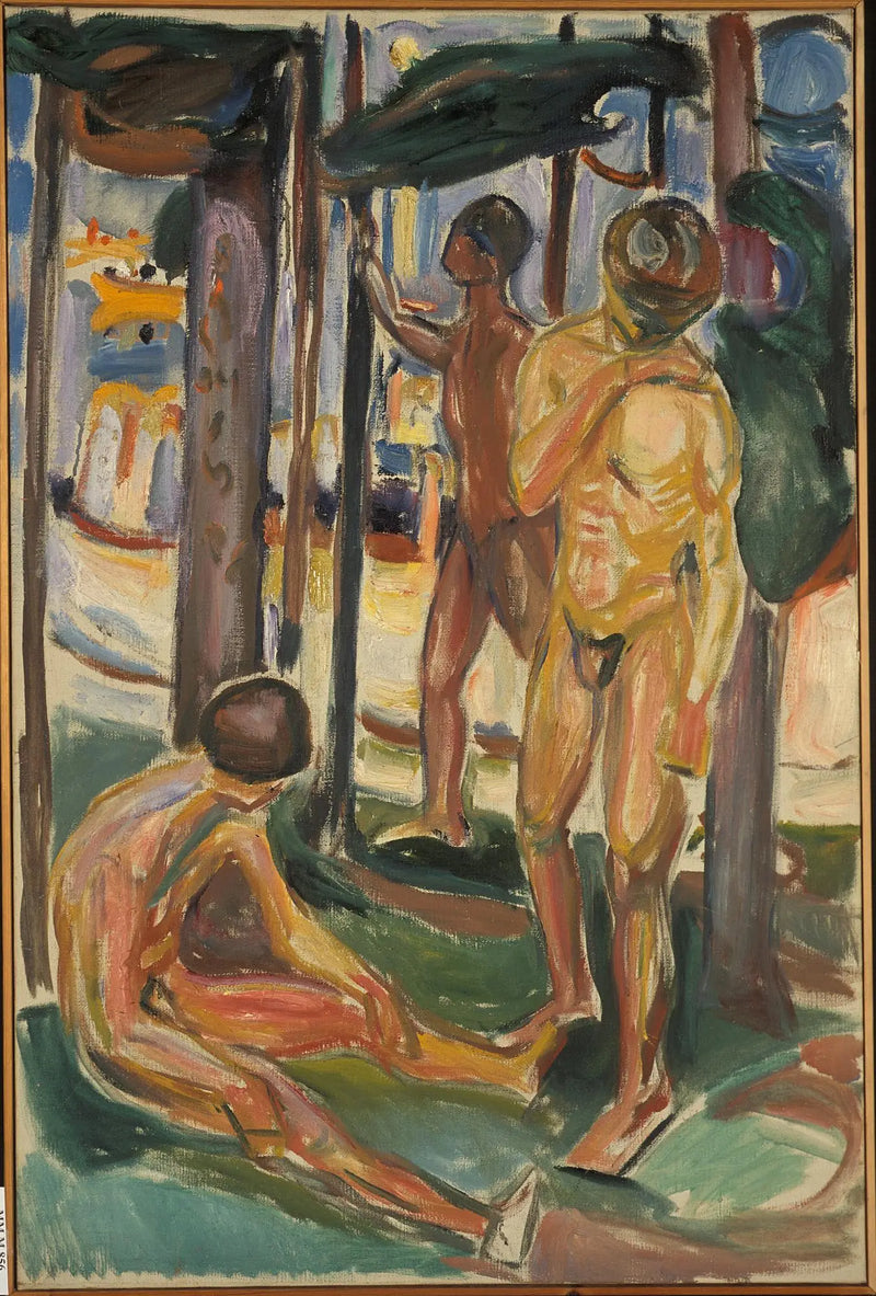Naked Men in a Landscape - Edvard Munch