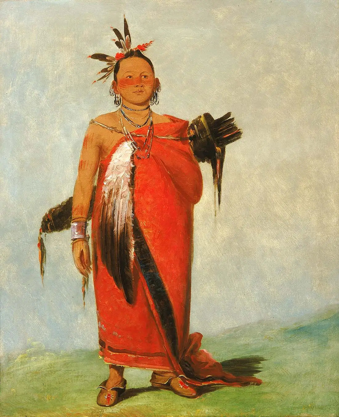 Hongs-káy-dee Grand Chef Fils de la Fumée - George Catlin - Alpha Reproduction