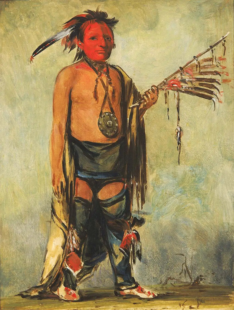 Hoo-w'a-ne-kaw, Little Elk - George Catlin