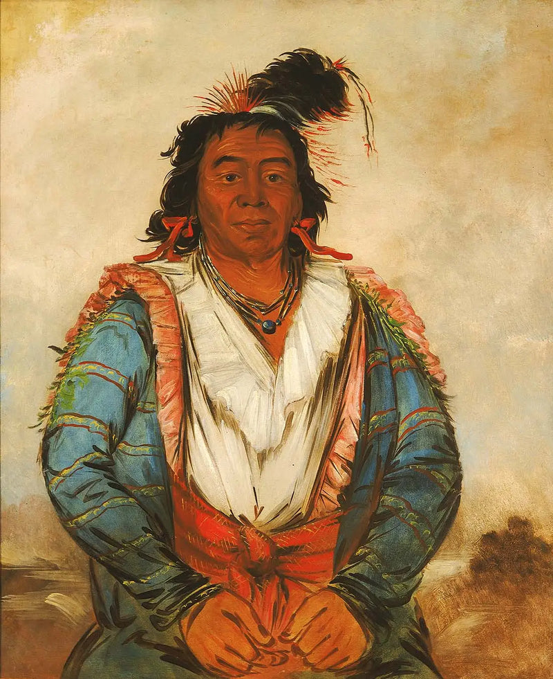 Hose-put-o-káw-gee, a Brave - George Catlin
